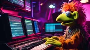 Fraggle using Descript AI captioning tools